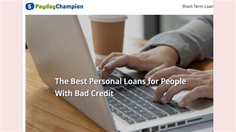 Online Personal Loans For Bad Credit Same Day